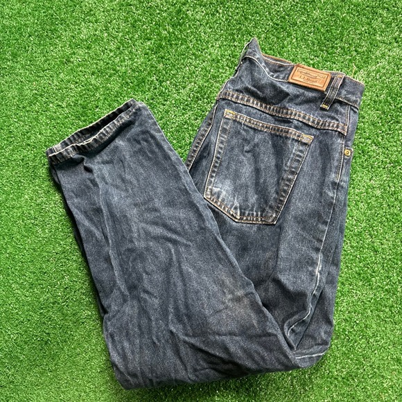 L.L.Bean Sz 14 Petite Women's Jeans Relaxed Fit Blue Denim Classic Casual Pant - Picture 1 of 6